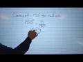 How to Convert 150 Degrees to Radians