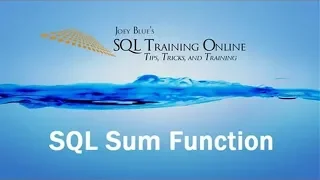 Sql Training Online - Sql Sum Function 2019