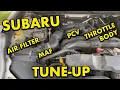 Subaru Tune-Up Air Filter MAF Throttle Body and PCV Valve Work