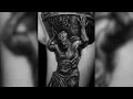 Tattooing a Greek Mythology Atlas Statue