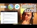 Infinite Scroll with HTMX Clojure and TailwindCSS - live coding tutorial