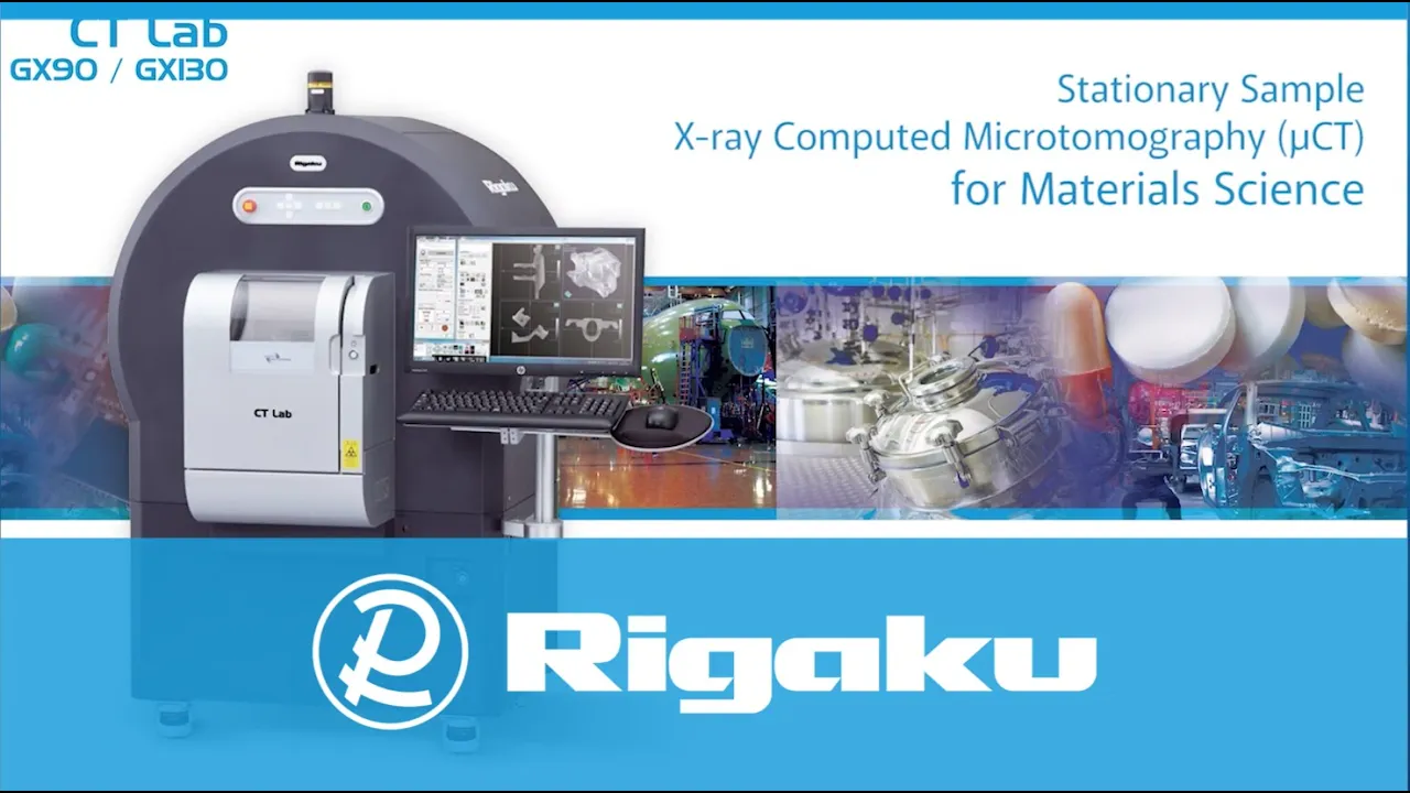 Rigaku CT Lab GX Stationary sample, high-speed X-ray CT scanner (Spanish captions)