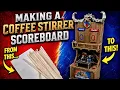 Making a Coffee-Stirrer Scoreboard for Bloodbowl