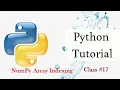 Python Tutorial Numpy Array Indexing in Tamil