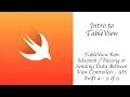 TableView Row Selection Passing or Sending Data Between View Controllers - iOS Swift 4