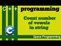 Counting the number of vowels in a string C