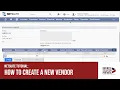 NetSuite Tutorial How to Create a New Vendor