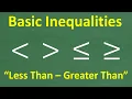 Less Than and Greater Than Signs - Let s learn Inequalities BASIC MATH