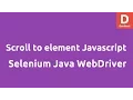 Scroll to element using javascript Selenium Java