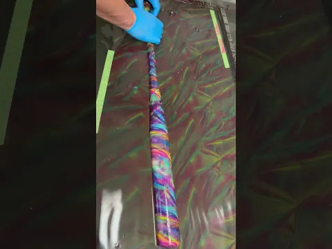 Hydro Dipping Baseball bat #satisfying