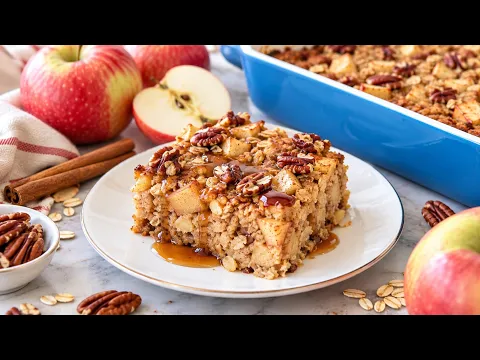 Apple Cinnamon Baked Oatmeal | Easy, Healthy Breakfast for Busy Mornings