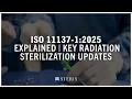 ISO 11137 1 2025 Explained Key Radiation Sterilization Updates with Brian McEvoy STERIS AST