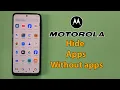 How to hide apps on motorola phone