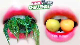 asmr AZURA 17 COLORFUL EMOJI FOOD CHALLENGE MUKBANG 알록달록 이모지 먹방 챌린지 모음집 eating sounds