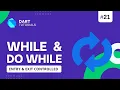 While Do While in Dart Dart Tutorial