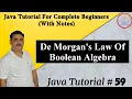 DeMorgan s Law Of Boolean Algebra Basic Understanding Of Java By Harvinder Singh