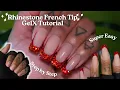 How To Do Bling French Tip Nails Gel X Rhinestones Beginner Friendly Step by Step Tutorial
