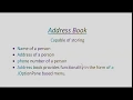 12 Address Book with private attributes CS506