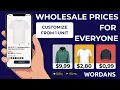 Wordans Wholesale Prices For Everyone - Customization From 1 Piece