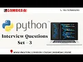 Python Interview Questions Set 3 Python Course in Pune