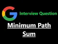 Minimum Path Sum - Dynamic Programming
