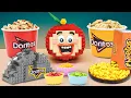 Download Lagu Lego Food Snack Time: DORITOS Munching with TACOS | Apu Very Happy | ASMR Video