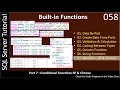 Built in Functions Part 7 - Decision Making
