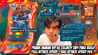 REAKSI CELIBOY DIPRANK BAGASDC PAKE AKUN GM, TROLL PAKE BUILD ATTACK SPEED BERUJUNG SAVAGE + MANIAC