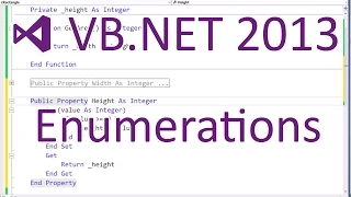 VB NET 2013 - Enumerations