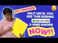 YOU CAN DO THIS FOR ANYONE IT S AMAZING 3-Ring Dollar Tree Binder Makeover