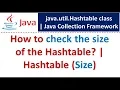 How to check the size of the Hashtable Hashtable Size Java Collection Framework