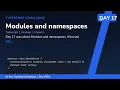 Modules and namespaces - Day TypeScript Challenge