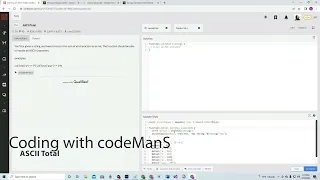 Archived Codewars 8 kyu ASCII Total JavaScript