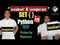 Python in Hindi For Beginners Lect-23 SET Methods issuperset and issubset CALL 91 9773038607