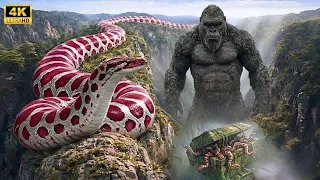 giant snake attacks kong risks everything to save them