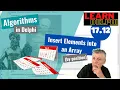 Insert Elements in an Array by position Algorithms in Delphi Lesson 17 12