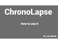 How to use ChronoLapse