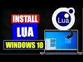 How to Install Lua On windows 10