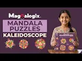 Magnetic Mosaic Puzzle Toy Enhances Math Planning - Kaleidoscope Mandala Art Gift for Kids