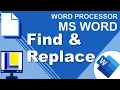 MS Word Find and Replace