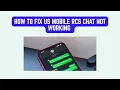 How to Fix US Mobile RCS Chat Not Working - Google Messages Carrier Services Fix