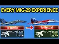 1 KILL IN EVERY MIG-29 EXPERIENCE 2026 Updated