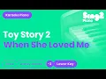 Download Lagu When She Loved Me - Toy Story 2 (Lower Key) Karaoke Piano