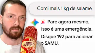 Falando pra IA que comi 10kg de SALAME
