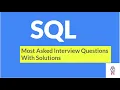 SQL Interview Questions on Aggregate Functions SQL Problems Min Max Sum Count Avg Functions