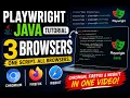 Playwright Java Tutorial Run Tests on Chromium Firefox WebKit 3 Browsers