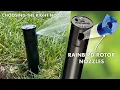 Rainbird Rotor Sprinklers Choosing the Right Nozzles