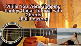 while you were sleeping laufey guitar tutorial with chords full lesson 