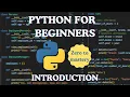 Python for Beginners Part 1 Introduction