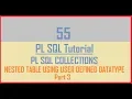 Tutorial 55 Nested Table Using User Defined Datatype